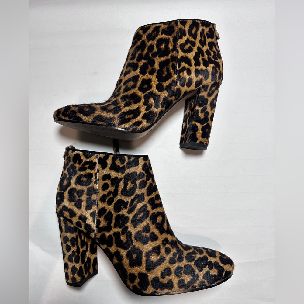 Sam Edelman Leopard Print Ankle Booties